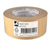 Q-Connect Ruban en papier kraft / 50 mm / 50 m/durable/solide/adhésif thermofusible/expédition de marchandises/emballage/rangement/organisation/connexion/pour la maison/entrepôt