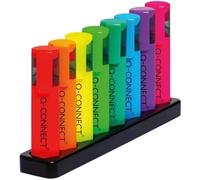 Q-Connect Set de bureau avec 8 surligneurs fluo (lot de 8)