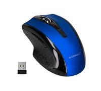 Q-Connect Souris Ergonomique sans Fil 2.4GHz/4 Boutons/Comprend 2 Piles AAA/Ambidextre/Bleue/Souris Gamer/pour Droitier, PC, Ordinateur, Portable, Mac