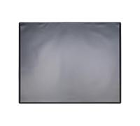 Q-Connect Sous-main/tapis de souris pour tous les types de souris/étanche/pour le bureau, l'école, la maison/PP/couleur noire avec film transparent / 500 x 630 mm