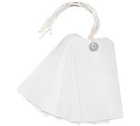 Q CONNECT STRUNG TAG 120X60MM WHT PK1000