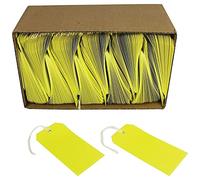 Q CONNECT STRUNG TAG 120X60MM YLW PK1000