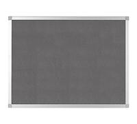 Q Connect Tableau d'affichage avec cadre en aluminium Gris 120 x 90 cm
