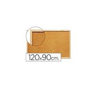 Q-Connect - Tableau Liège Mural Cadre Bois 2 Faces 120 x 90 cm Magenta 926220