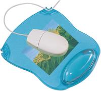Q-Connect Tapis de souris gel bleu