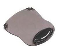Q-CONNECT Transparent Coloured Gel Mat - Tapis de souris avec repose-poignets - gris Gris G