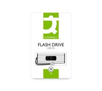 Q-Connect USB 3.0 Slider 32GB Flash Drive Silver/Black