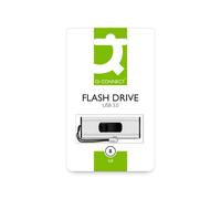 Q-Connect USB 3.0 Slider 8GB Flash Drive Silver/Black