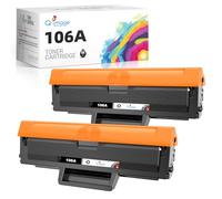 Q-image 106A Compatible Cartouche de Toner Remplacement pour HP 106A W1106A pour Laser 107a 107r 107w MFP 135a 135r 135w 135wg 137fnw 137fwg (Noir, 2-Pack)