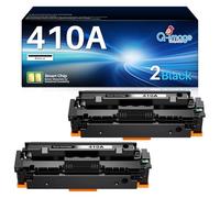 Q-image 410A Cartouche de Toner Compatible pour HP 410X CF410X 410A CF410A M477 Toner Color Laserjet MFP M477fdw M477fdn M477fnw M452dw M452dn M452nw M377dw (2 Pack)
