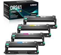Q-image DR-241CL DR 241CL Lot de 4 tambours de rechange pour DR-241CL Compatible avec Brother MFC 9332CDW DCP 9022CDW MFC 9142CDN HL-3142CW HL-3152CDW HL-3150CDW HL-3140CW MFC-9332CDW