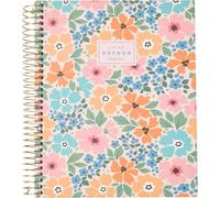 Q Kalon - Agenda Scolaire 2026 2027 - Septembre à Juin, Jour par Page, A5 (15x21 cm), 4 Langues : ESP, ENG, FRA et ALL, Fermeture Spirale, Couverture Rigide - Alba