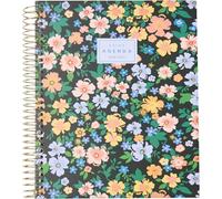 Q Kalon - Agenda Scolaire 2026 2027 - Septembre à Juin, Semaine Vue, A5 (15x21 cm), 4 Langues : ESP, ENG, FRA et ALL, Fermeture Spirale, Couverture Rigide - Essence