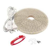 Q.Laomi Ruban LED 15M, Bande LED IP65 Etanche Bande LED avec Interrupteur 220V 230V Bandeau LED, Blanc Froid