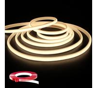Q.Laomi Ruban LED COB 220V, 2M Bandeaux LED Flexible DIY Bande Lumineuse IP65 Étanche Bande LED 4000K, 2M, Blanc Naturel