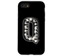 Q Marquee Lettre lumineuse Imprimé zèbre Coque pour iPhone SE (2020) / 7 / 8