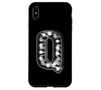 Q Marquee Lettre lumineuse Imprimé zèbre Coque pour iPhone XS Max