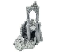 Q P Quality Printing 3D QP3D - Mur de Combat en Ruine, Paysage de Terrain 28-32 mm pour Wargames et RPG, Accessoires DND, D&D