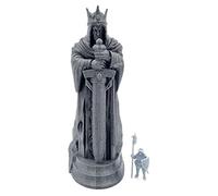 Q P Quality Printing 3D QP3D - Statue d'Argonorth - Figurine de Monument Fantastique, Paysage de Terrain pour Table et RPG 28-32 mm Miniatures Accessoires de Jeu de Guerre DND, D&D (x1)