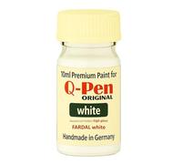 Q-Pen Original Stylo de retouche - Blanc brillant - Aspect de couleur compatible avec IKEA Fardal - Retouche de meubles de qualité supérieure - 10 ml - Fabriqué à la main en Allemagne