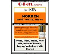 Q-Pen Peinture de retouche pour Ikea Norden Blanc/blanc