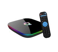 Android TV Box, Q Plus Android 10.0 TV Box 4GB RAM/32GB ROM H616 Quad-Core Support 2.4Ghz WiFi 6K HDMI DLNA 3D Smart TV Box