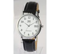 Q & Q - Montre BL04J304Y - Montre Homme - Anti-éclaboussures - Analogique - Avec bracelet cuir - Or