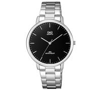 Q & Q - Montre - Montre Hommes - Anti-éclaboussures - Analogique - Avec Bracelet Acier - Argent