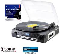 Q-Sonic UPL-855.MP3 Tourne-disque et numériseur Restaurateur de disques et MC+ audio Pro 10