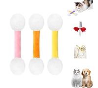 Q Tip Cat Toy, Qtip Cat Toy, Cat Toys with Catnip, Interactive Kitty Kick Sticks, Sturdy Teething Chew, for Cat Lovers Gift (A, 3PCS)