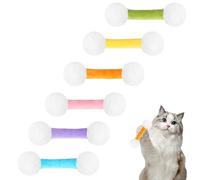 Q-Tip Jouet à herbe à chat | Bâtons interactifs en coton | Jouet à mâcher en peluche douce pour chats d'intérieur | Écouvillon géant infusé d'herbe à chat (6 pièces)