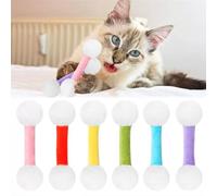 Q Tip Jouet pour chat géant en coton avec herbe à chat, jouet pour chat avec herbe à chat, bâton en peluche douce pour chats d'intérieur, jouet interactif géant pour l'ennui et les morsures