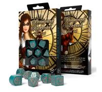 Q-Workshop Appareil Nautique Steampunk Ensemble De Dés Turquoise/Cuivre
