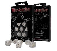 Q-Workshop Bloodsucker Immortal Ensemble De Dés RPG 7 Dés Or Blanchissant