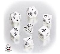 Q-Workshop - Dés De Jeux Classiques - Couleur : Blanche & Noir