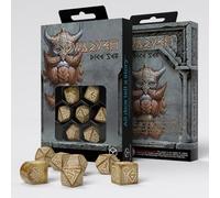 Q-Workshop Dwarven Dice Set de dés dorés