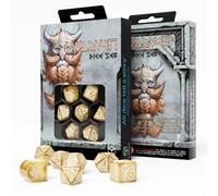 Q-Workshop Ensemble De Dés En Or Nain 7 Pièces RPG Dés Polyédriques Pour D&D