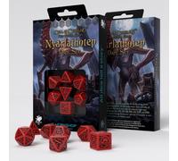 Q-Workshop Ensemble De Dés Nyarlathotep Rouge Avec Gravure Noire Call Of Cthulhu