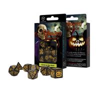 Q-Workshop Set de dés Halloween Pumpkin Jack O'Lantern (7 pièces)