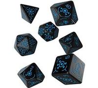 Q WORKSHOP Ingress Resistance 7 pièces polyédriques RPG ornées de dés G