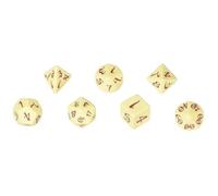 Q-Workshop Qwocle87 Classic Rpg Dice Set Beige/Burgundy 7 Multicolore - Scle87