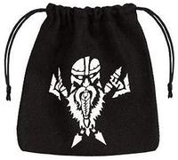 Q WORKSHOP- Qworkshop Dwarven Dice Bag Black and White, Uni, QWOBDW03, Multicolore