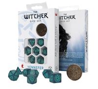 Q Workshop The Witcher Dice Set Yennefer Sorceress Supreme Board Game 7 Units Bleu