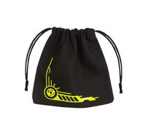 Q-Workshop Sachet De Dés Galactiques Noir Jaune En Coton RPG DnD