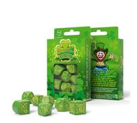 Q-Workshop Set De 7 Dés Vert St Patrick Pour DnD RPG