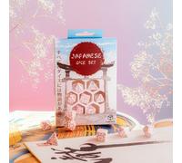 Q-Workshop QWOKAN3Y Japanese Dice Set - Cherry Blossoms Petals (7)