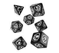 Dés de jeux blanche & noir de Dragons