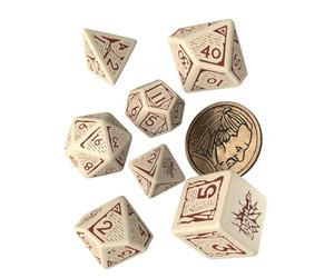 Q-Workshop Witcher Dice Set 91390 Vesemir - The Old Wolf (7) Cardgame, Multicolore