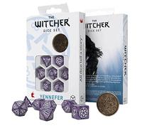 Q-Workshop – Coffret de dés The Witcher Yennefer – Lilas et Groseilles – 7 pcs – 295×295×85 mm