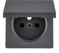 Q.X MODULE ANTHRACITE PLAQUE DE PRISE 1X Z/U AVEC Q.1 3965436086